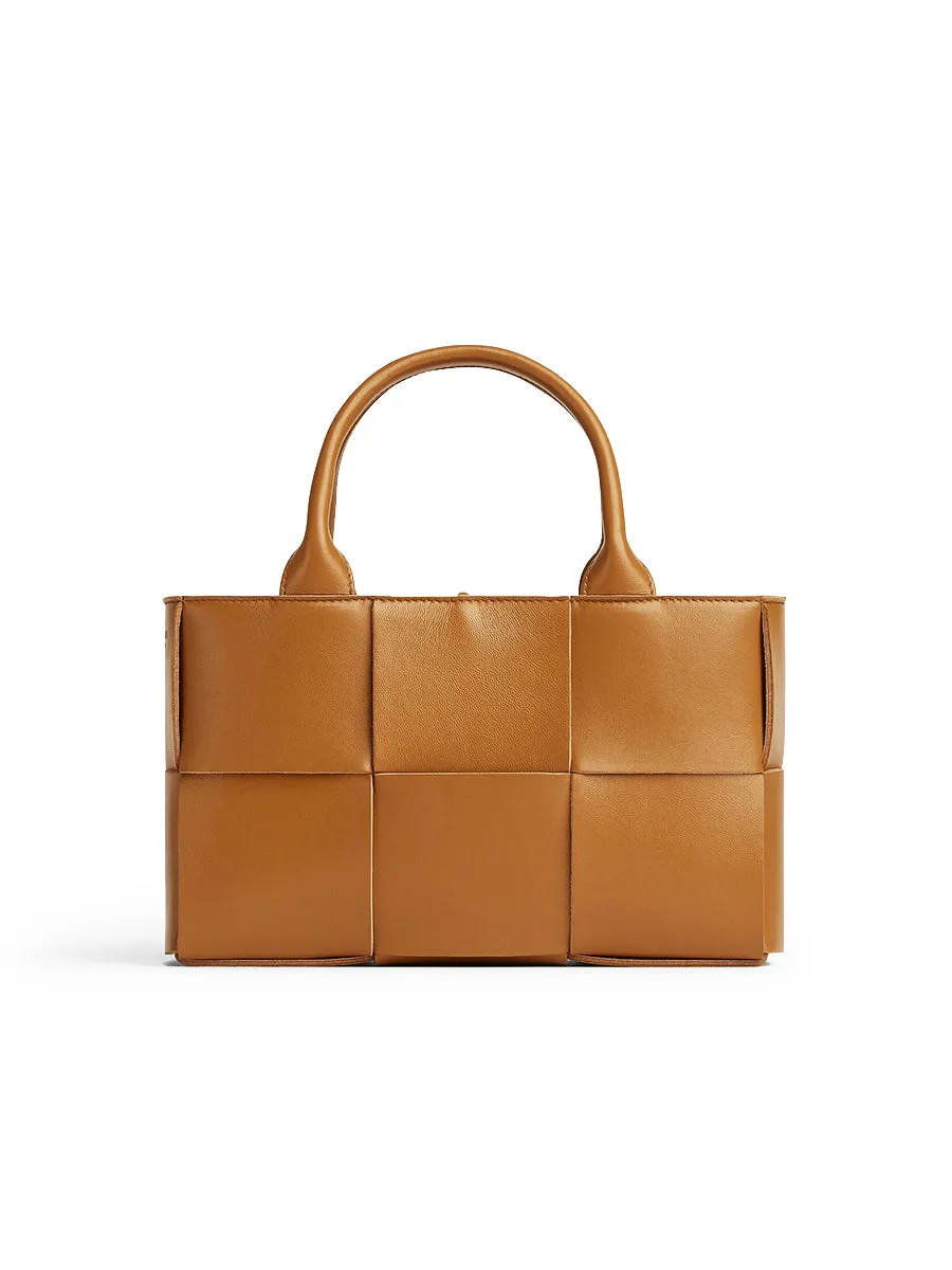 Mini Arco Tote Bag in Camel