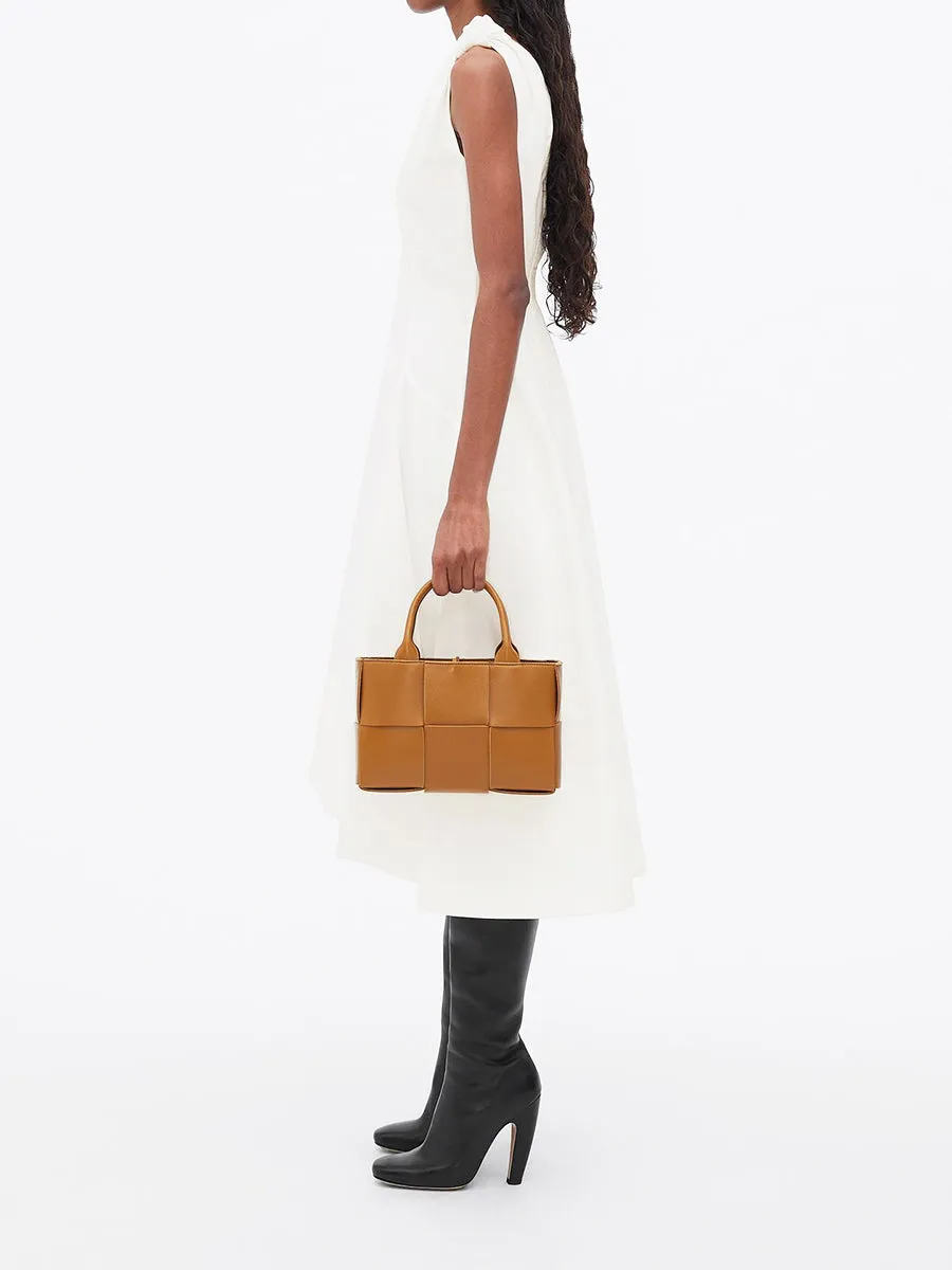 Mini Arco Tote Bag in Camel