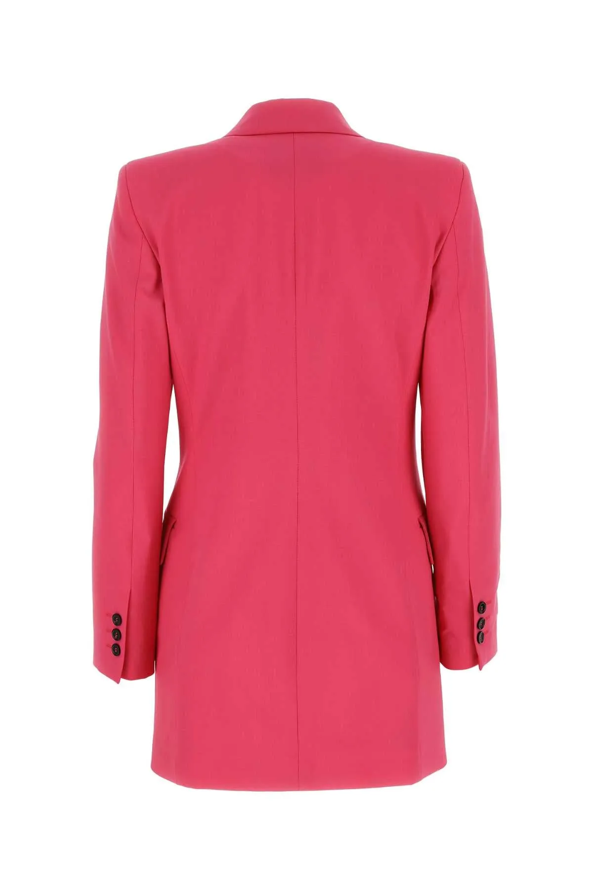 Msgm Fuchsia Stretch Wool Blazer