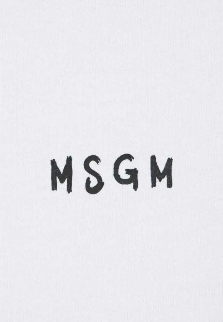 MSGM  |Unisex Street Style Cotton Logo Hoodies & Sweatshirts