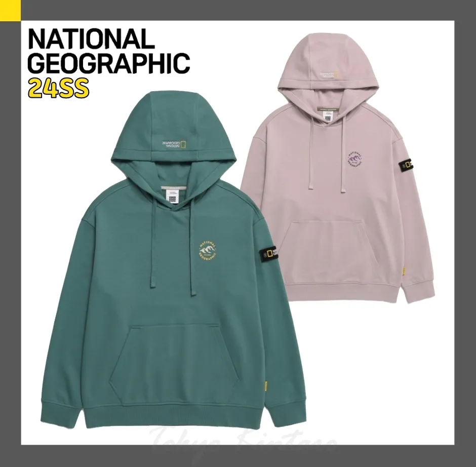 NATIONAL GEOGRAPHIC  |Unisex Street Style Logo Hoodies