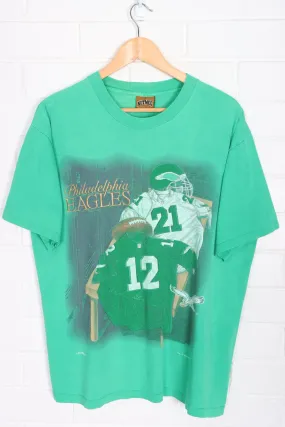 NFL 1994 Philadelphia Eagles NUTMEG Single Stitch T-Shirt USA Made (L)