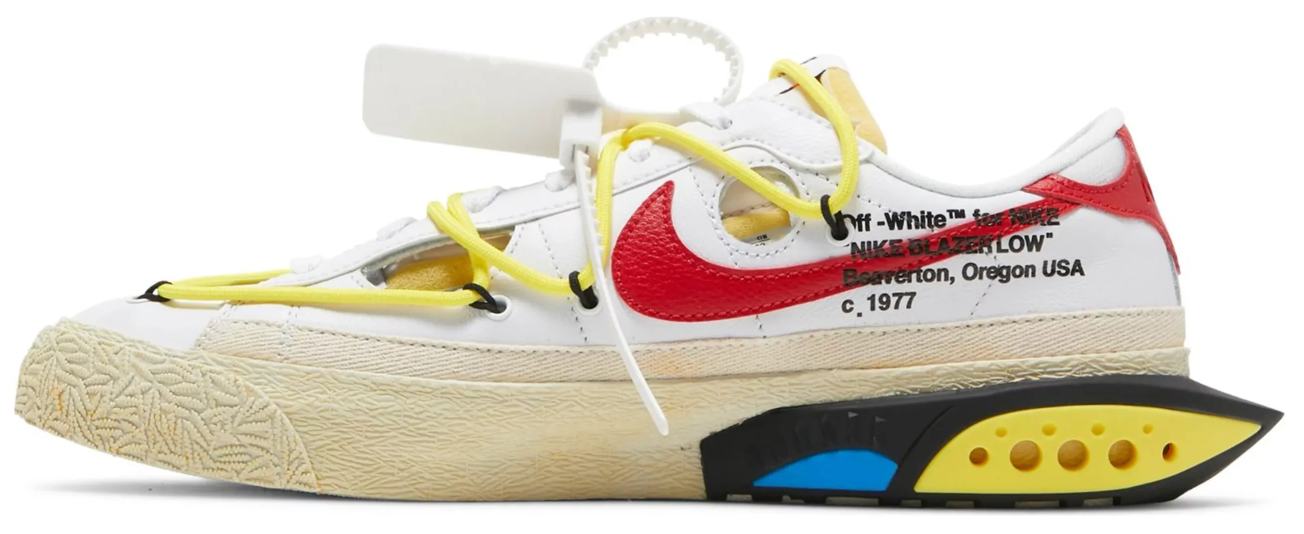 NIKE BLAZER LOW OFF-WHITE UNIVERSITY RED