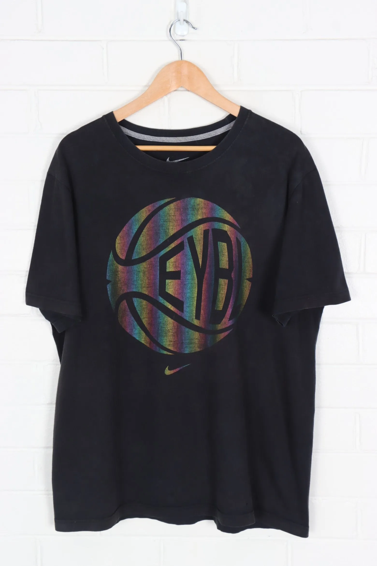 NIKE Centre Swoosh Kevin Durant KD Dri-Fit Rainbow Tee (XL)