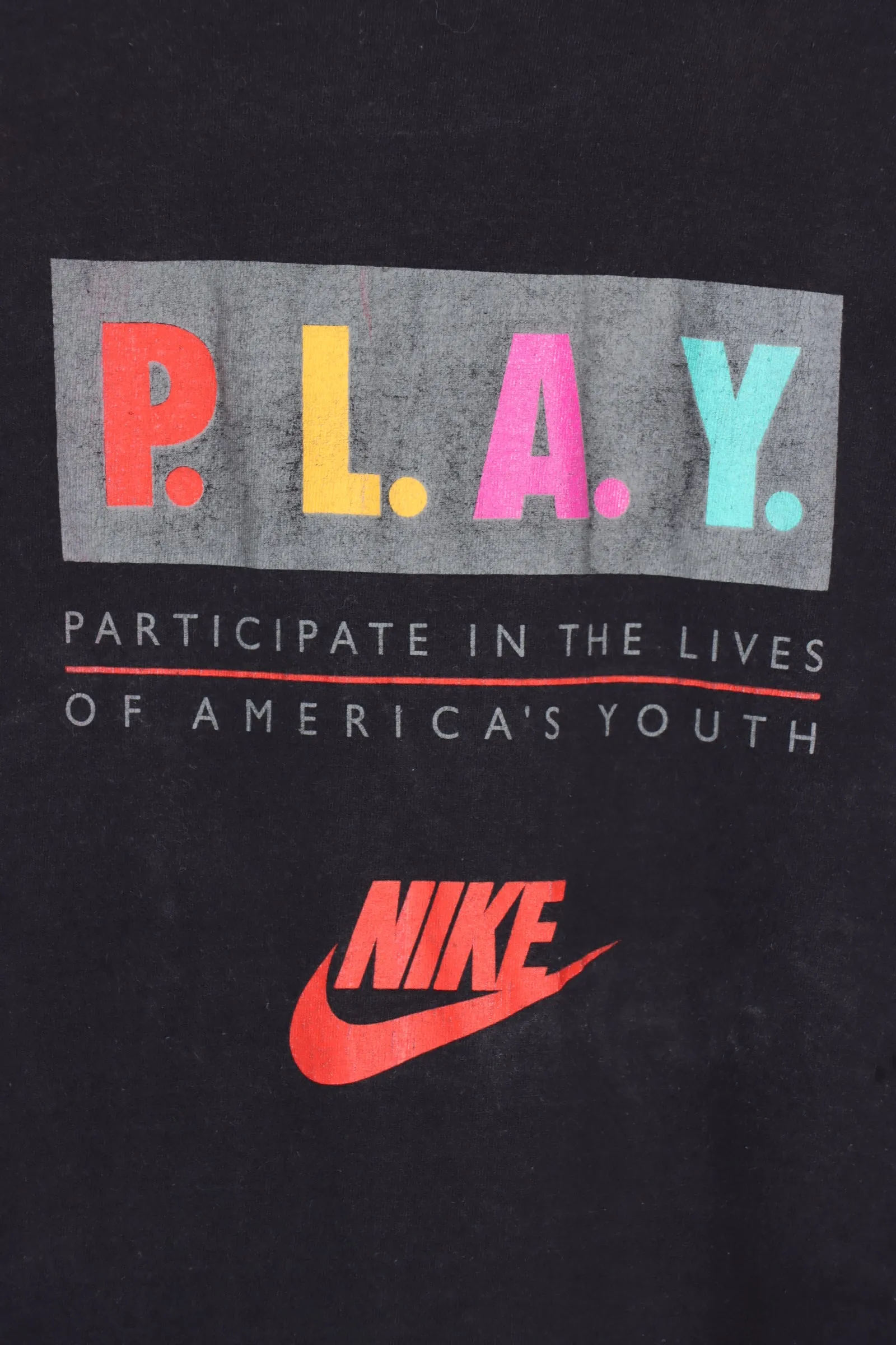 NIKE P.L.A.Y America Youth USA Made Single Stitch Tee (M-L)