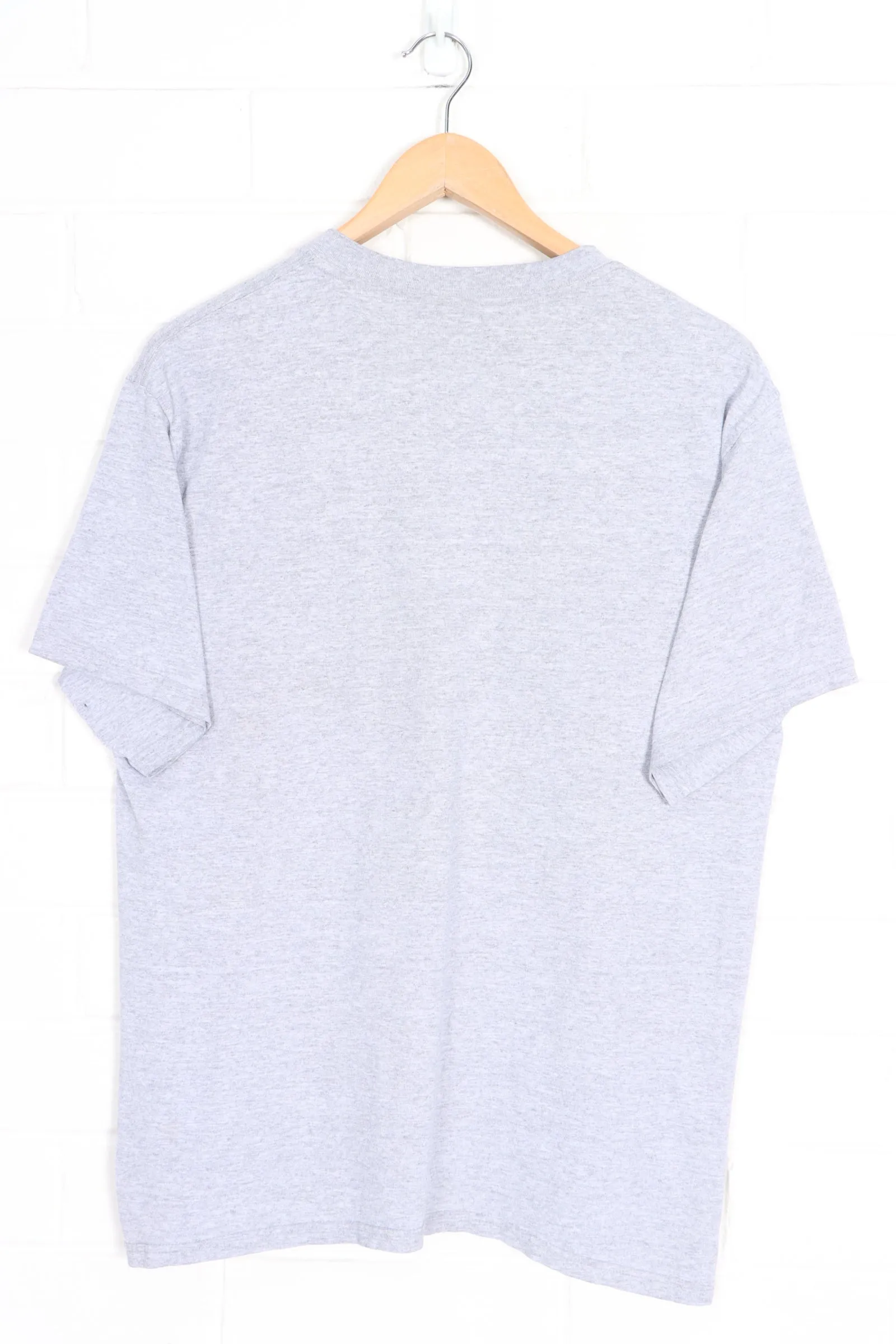 NIKE Swoosh Logo Grey Casual T-Shirt (M)