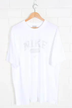 NIKE White & Grey Big Logo Tee (XL)