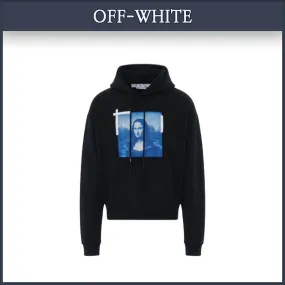 Off-White  |Unisex Street Style Logo Hoodies