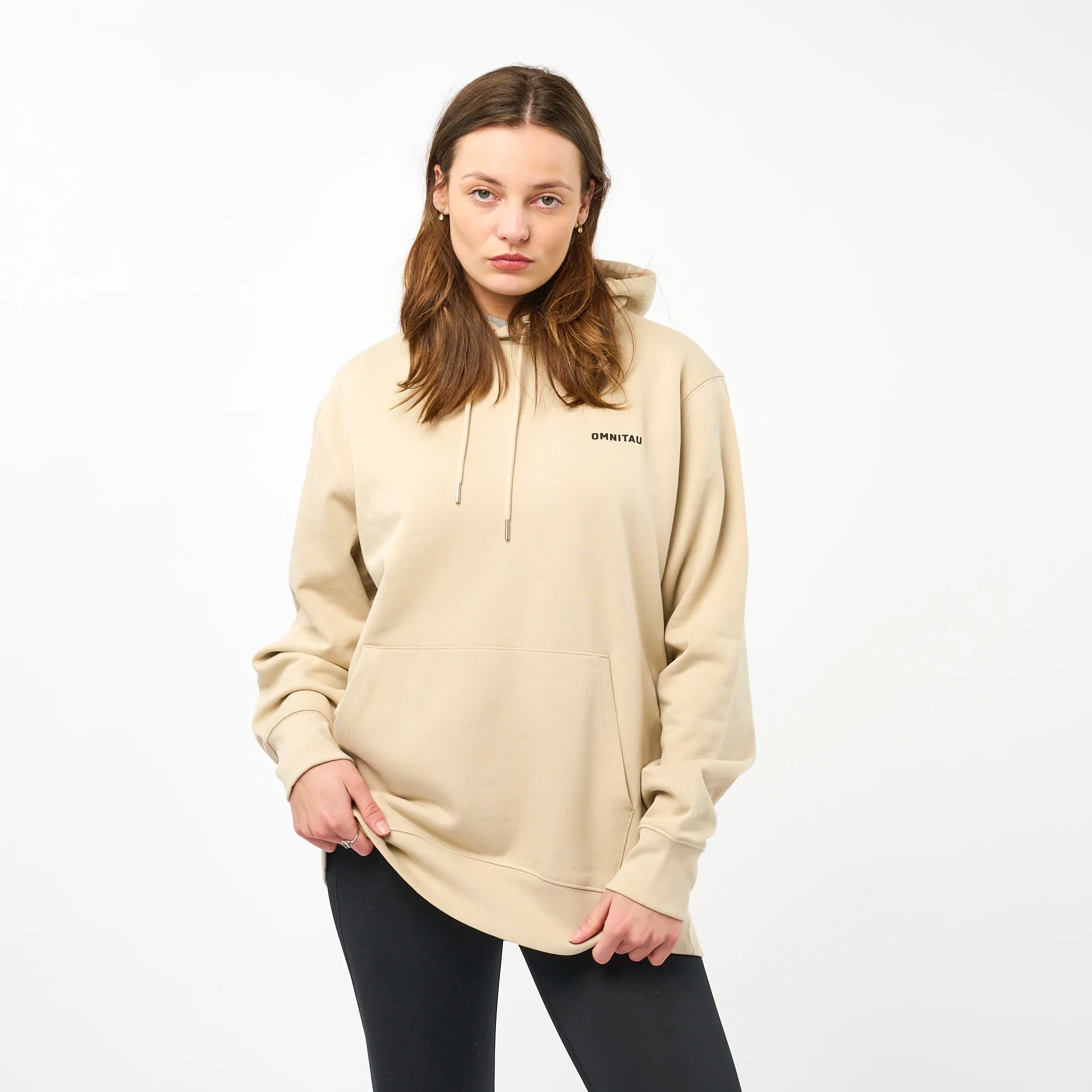 Omnitau Women's Muir Organic Cotton Medium Fit Hoodie - Dark Cream