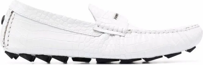 Philipp Plein Penny slip-on loafers White