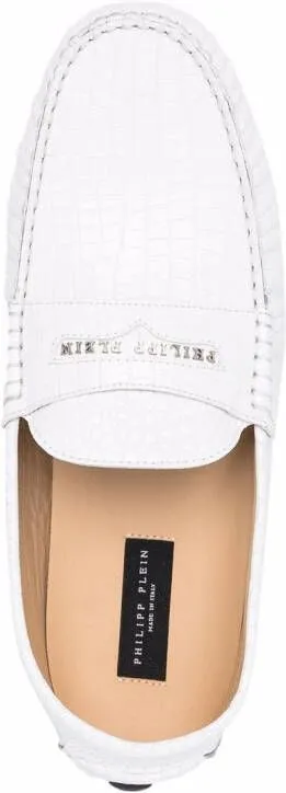 Philipp Plein Penny slip-on loafers White