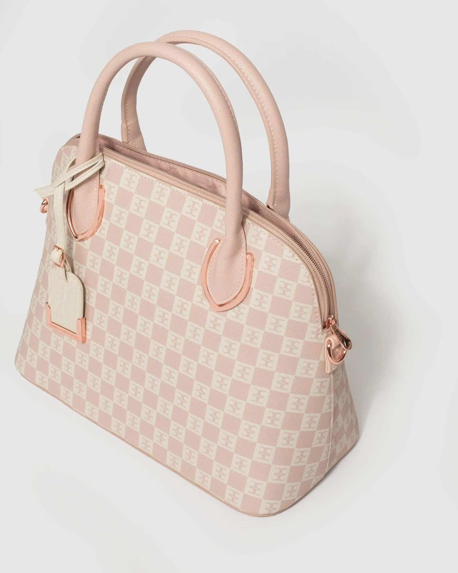 Pink Toya Tag Tote Bag