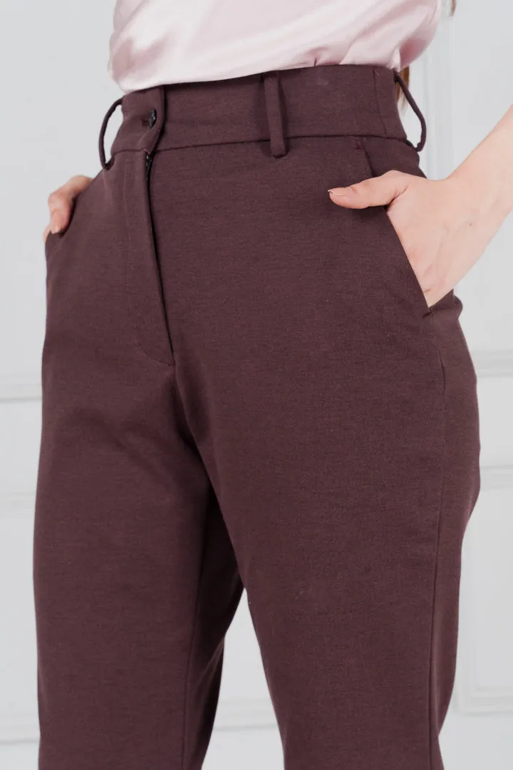 Plum Wine Power-Stretch Pants