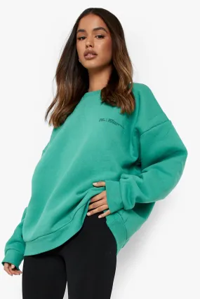 Premium Dsgn Text Oversized Sweater