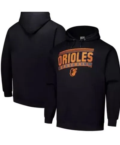 Profile Men's MLB Baltimore Orioles Stack Fleece Pullover Hoodie