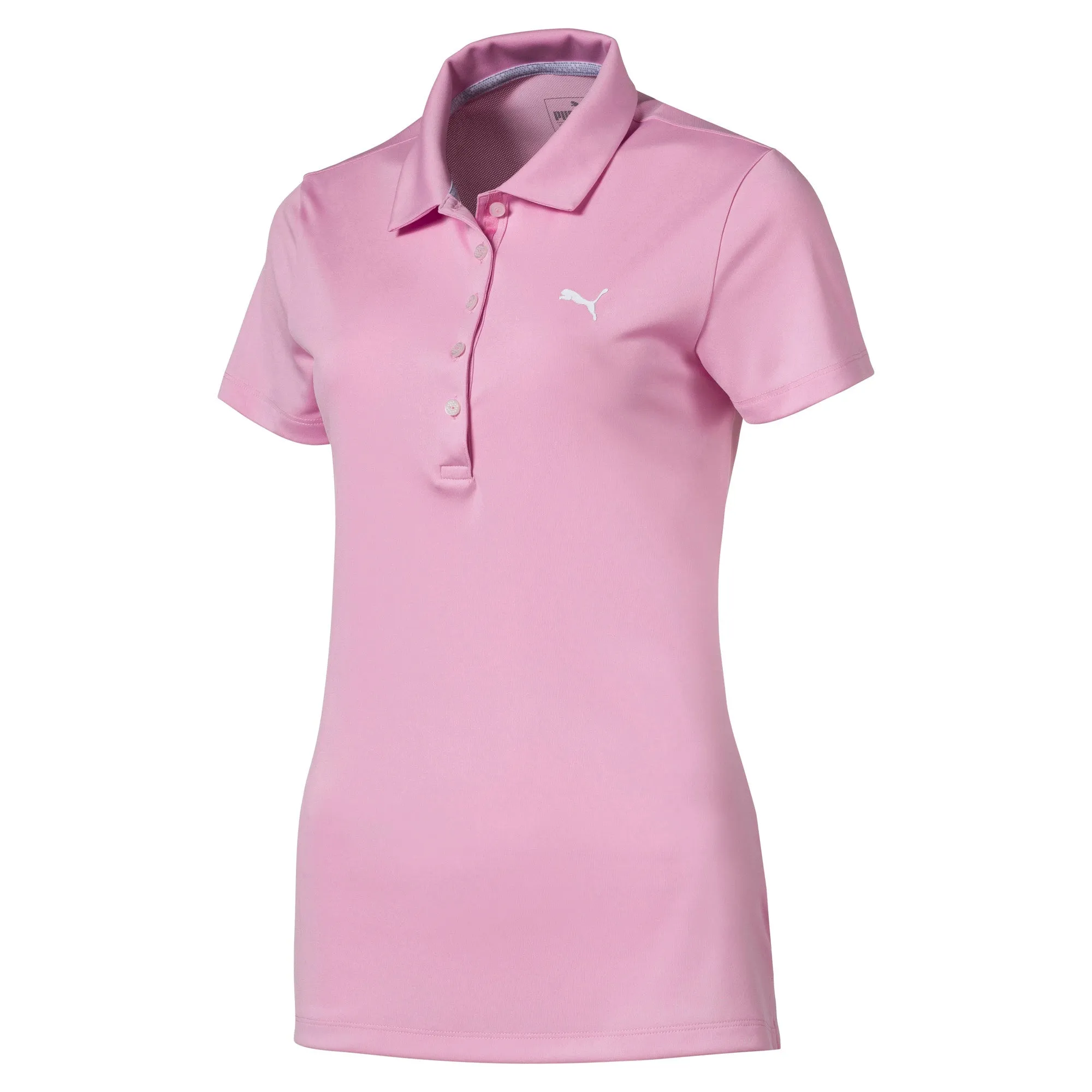 Puma Pounce Ladies Golf Polo Shirt Pale Pink