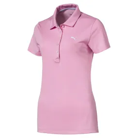 Puma Pounce Ladies Golf Polo Shirt Pale Pink