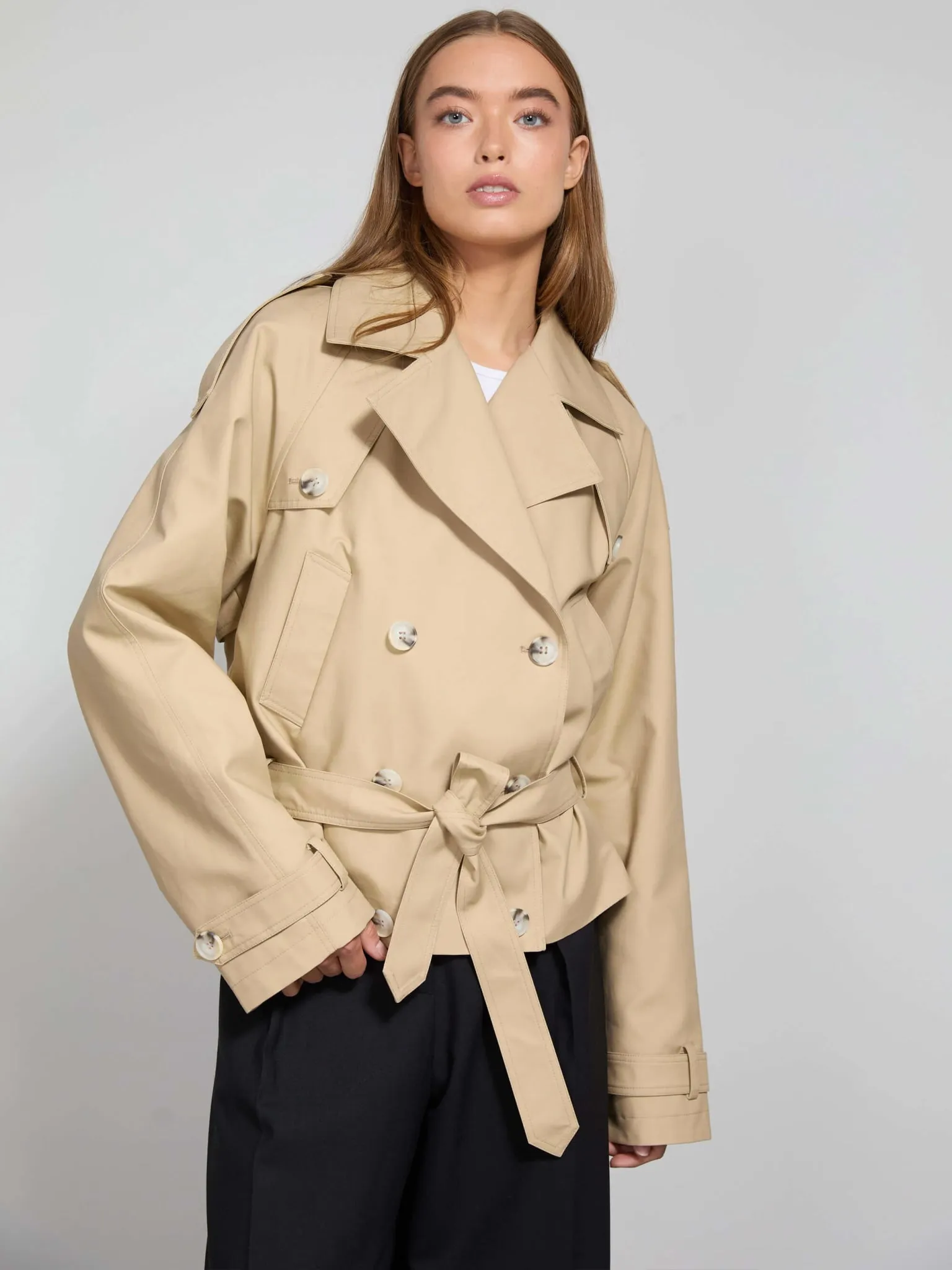 QUINN CANVAS JACKET - BEIGE