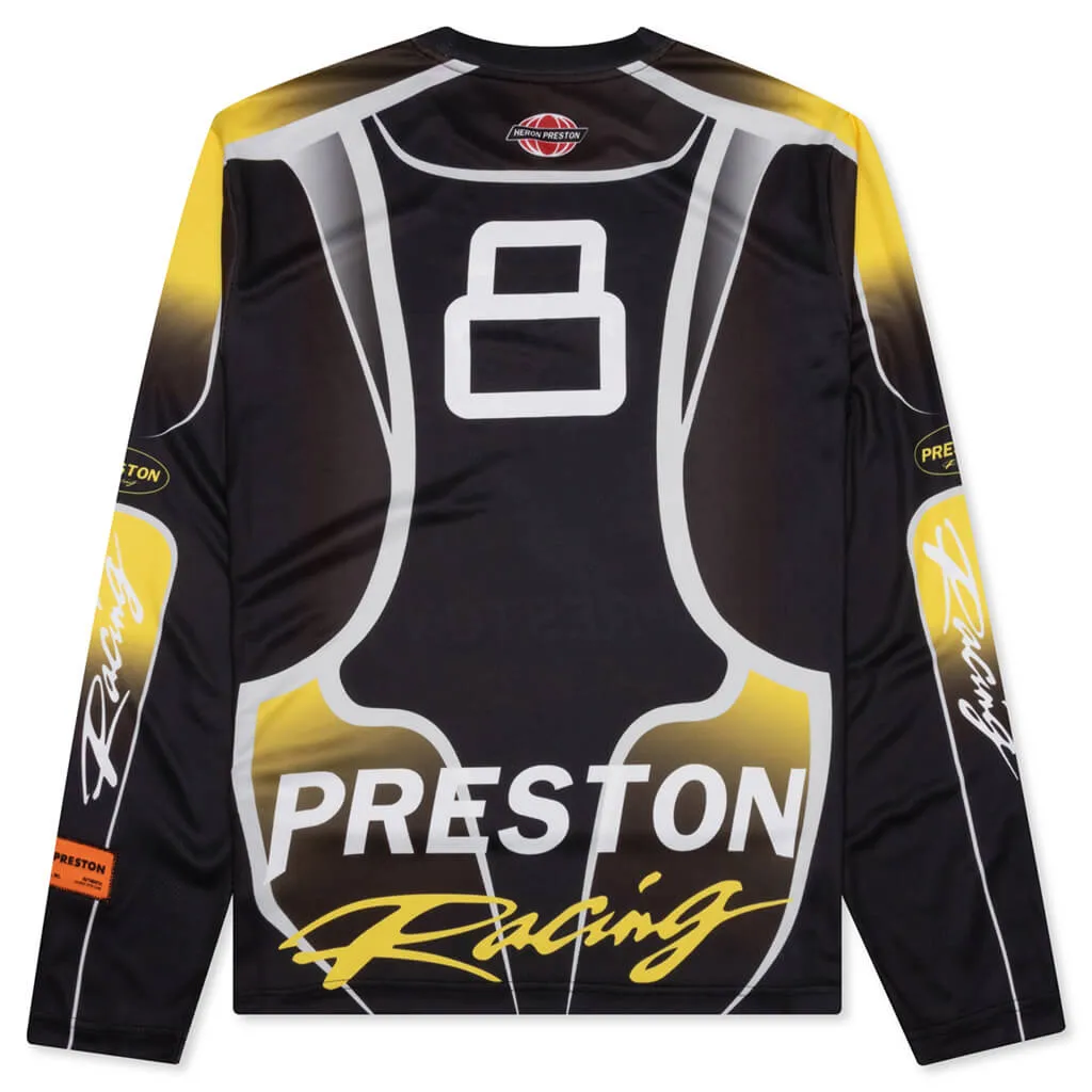 Racing Dry Fit L/S Tee - Black/Yellow