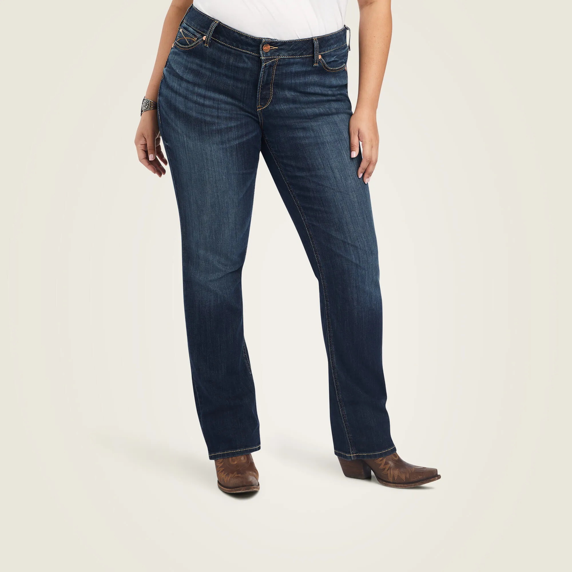 R.E.A.L. Mid Rise Octavia Straight Jean