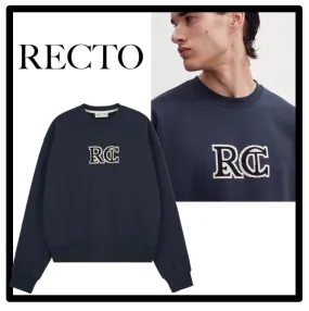 RECTO  |Unisex Street Style Logo Hoodies & Sweatshirts