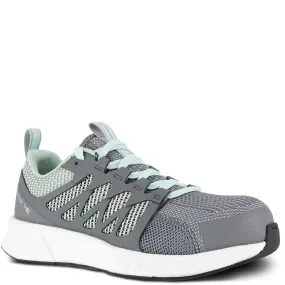 Reebok Women's Fusion Flexweave Safety Shoes - Grey/Mint Green