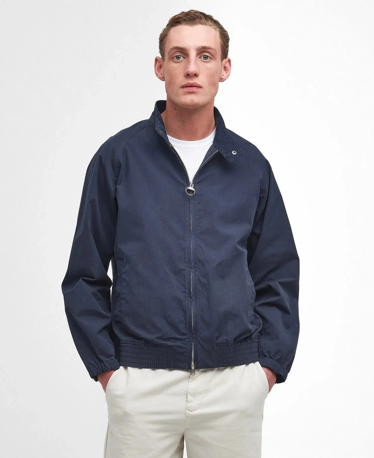 Royston Casual Harrington Jacket Navy