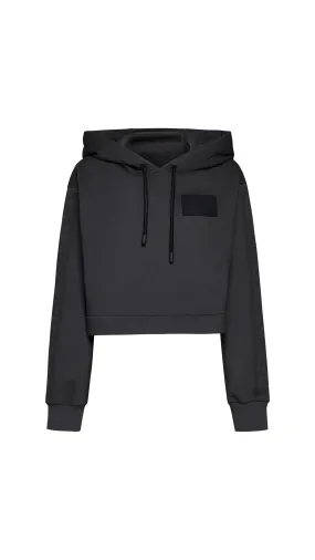 Rubber Tag Cotton Sweatshirt - Grey