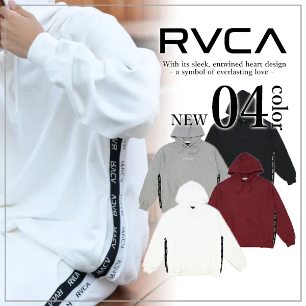 RVCA  |Unisex Long Sleeves Plain Logo Hoodies