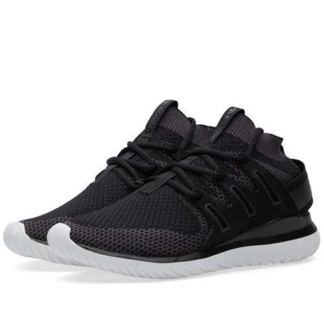 {s74917} men's adidas originals tubular nova x pk primeknit shoes black *new*