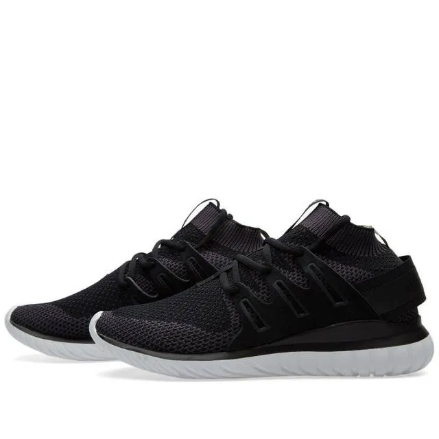 {s74917} men's adidas originals tubular nova x pk primeknit shoes black *new*