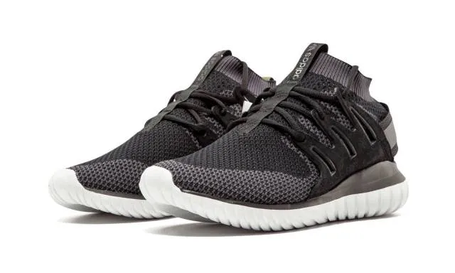 {s74917} men's adidas originals tubular nova x pk primeknit shoes black *new*