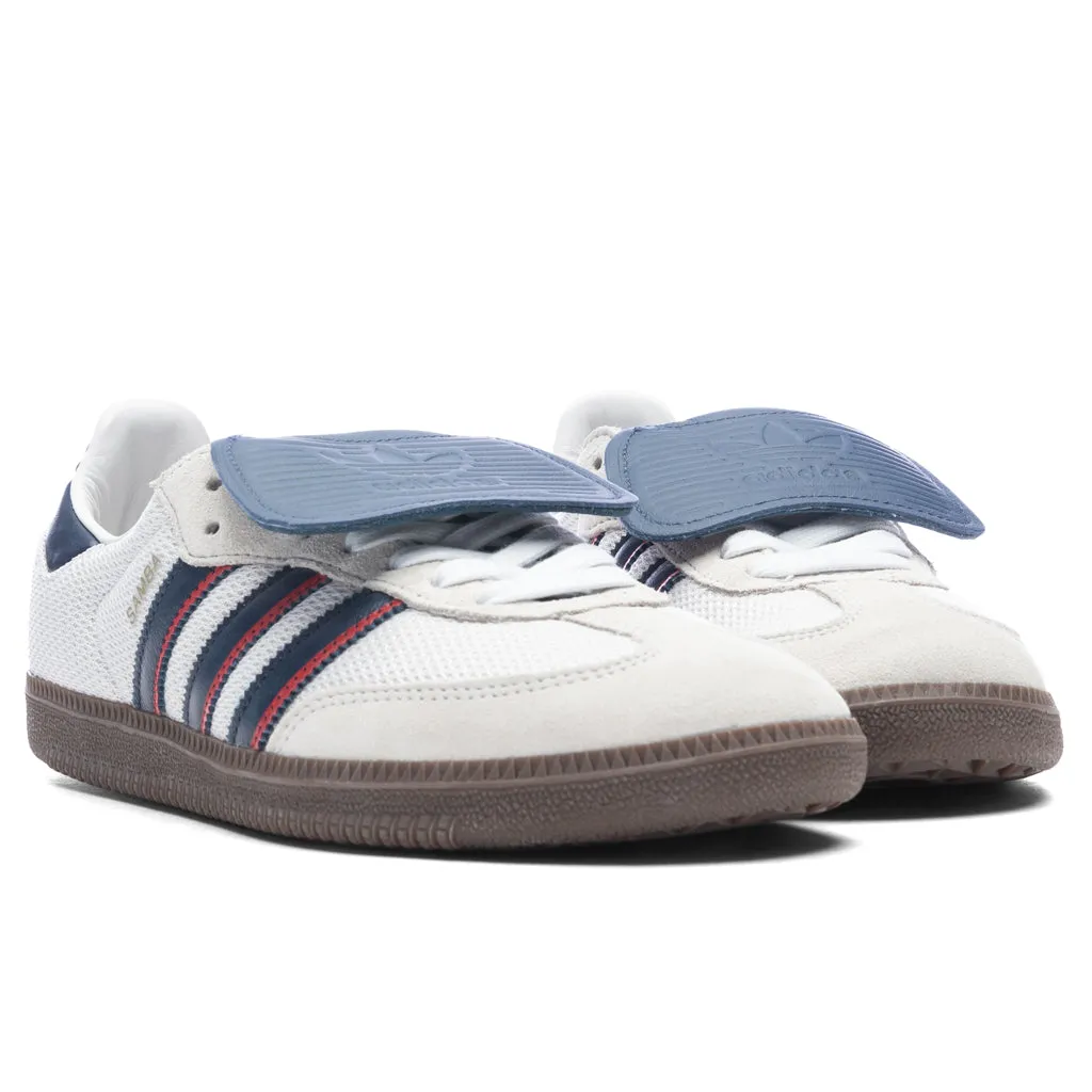 Samba LT - Crystal White/Dark Blue/Gum