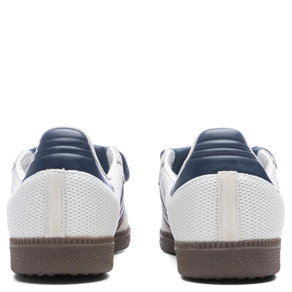 Samba LT - Crystal White/Dark Blue/Gum