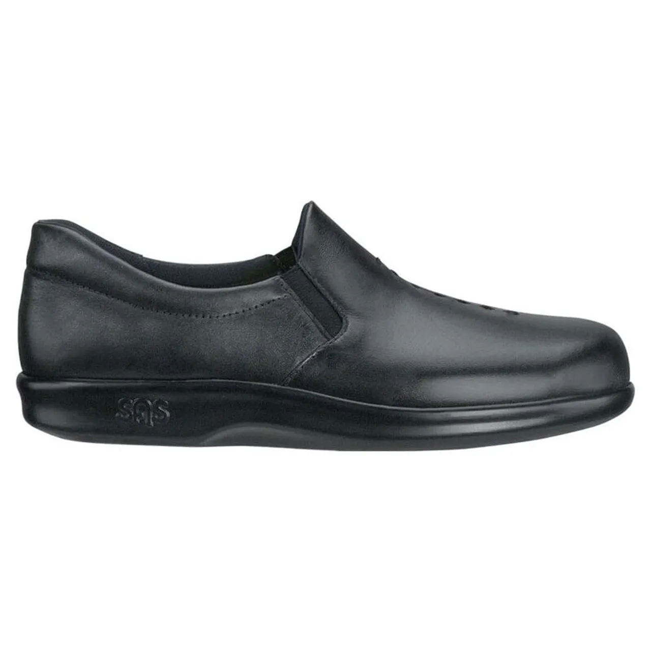 SAS VIVA Black Slip-On Loafers