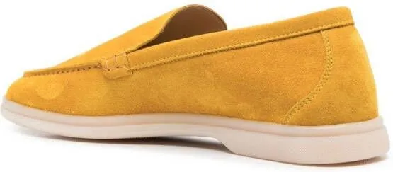 Scarosso suede slip-on loafers Yellow