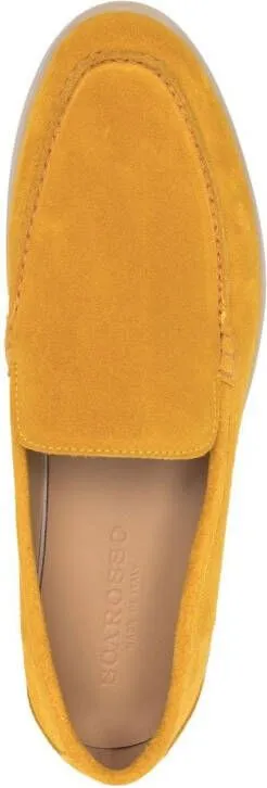 Scarosso suede slip-on loafers Yellow