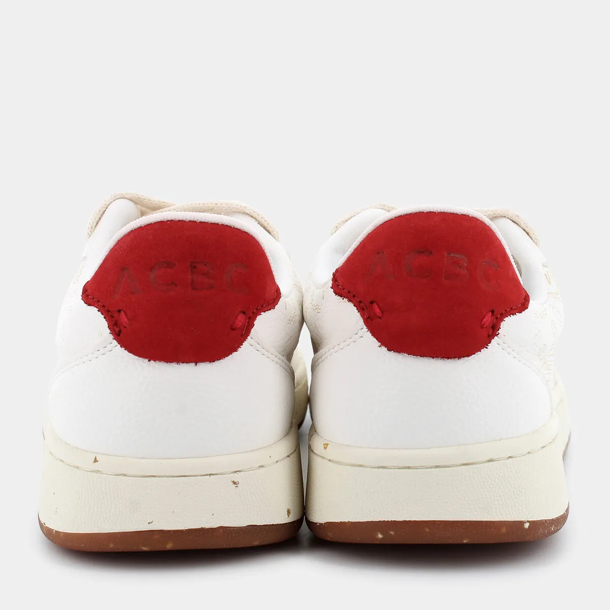 SHACBEAO205EVERGREEN ALL OVERWHITE\RED- SNEAKERS