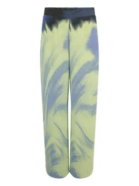 Simkhai Analia Wide Leg Pant in Marina Blue Print