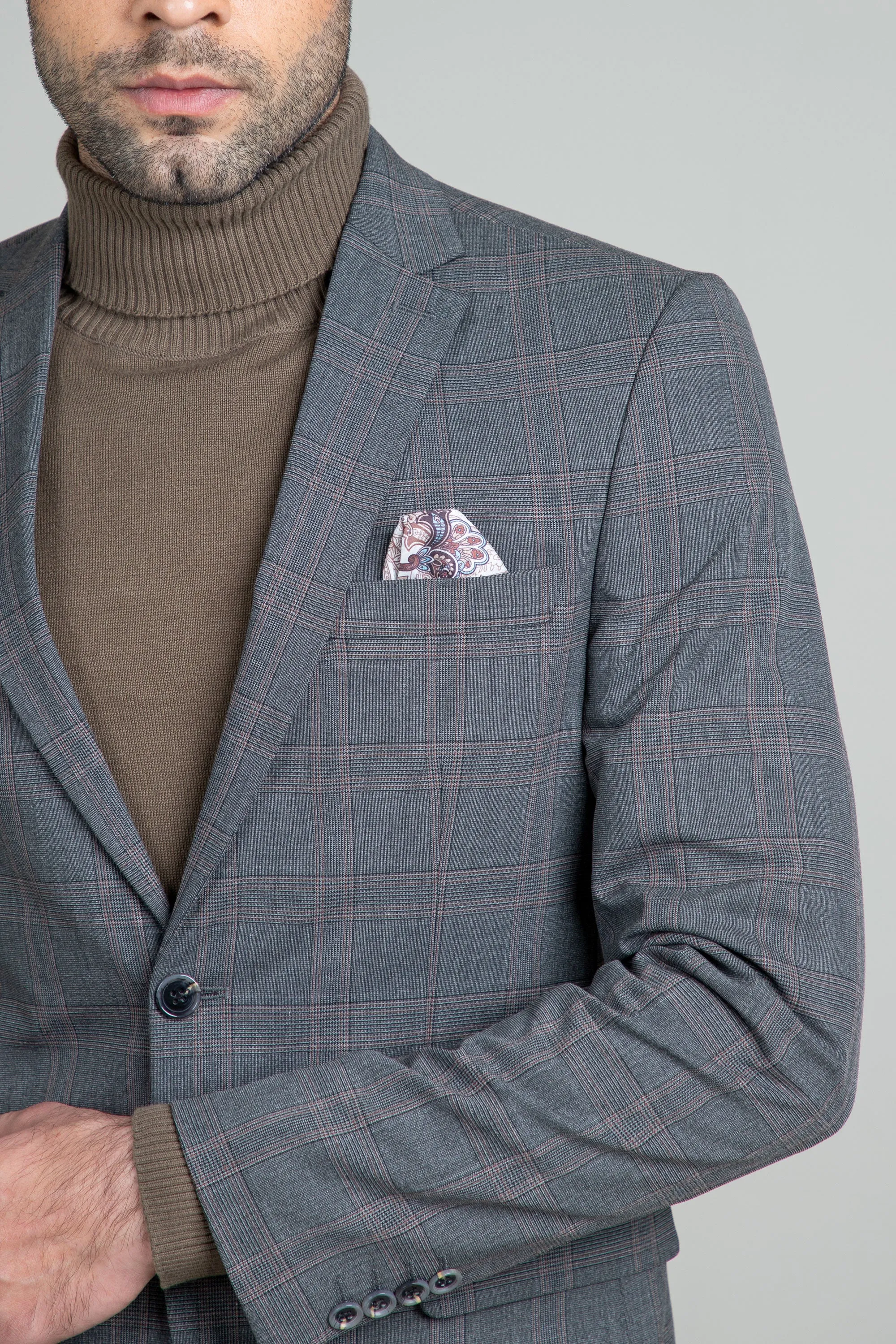 Slate Blazer-Made In Turkey