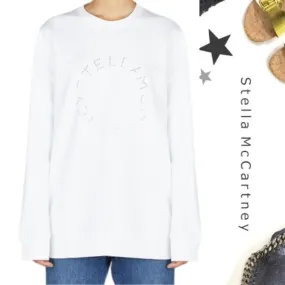 Stella McCartney  |U-Neck Long Sleeves Logo Hoodies & Sweatshirts