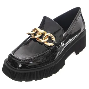 Steve Madden Womens Meadow Black Loafer Shoes