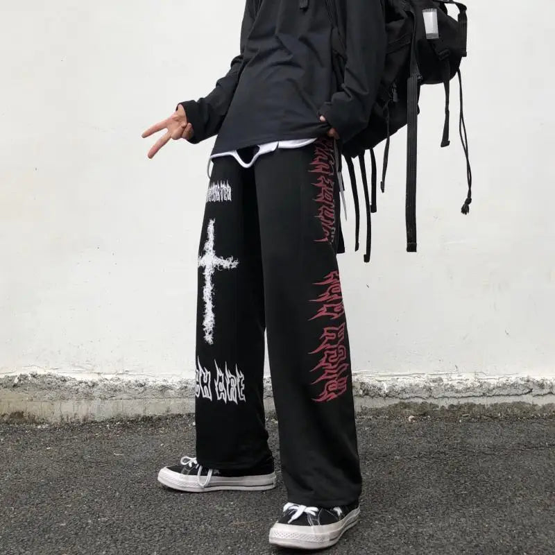 Straight Casual Goth Pants for Men - Featuring a Unique and Edgy Style for a Standout Look