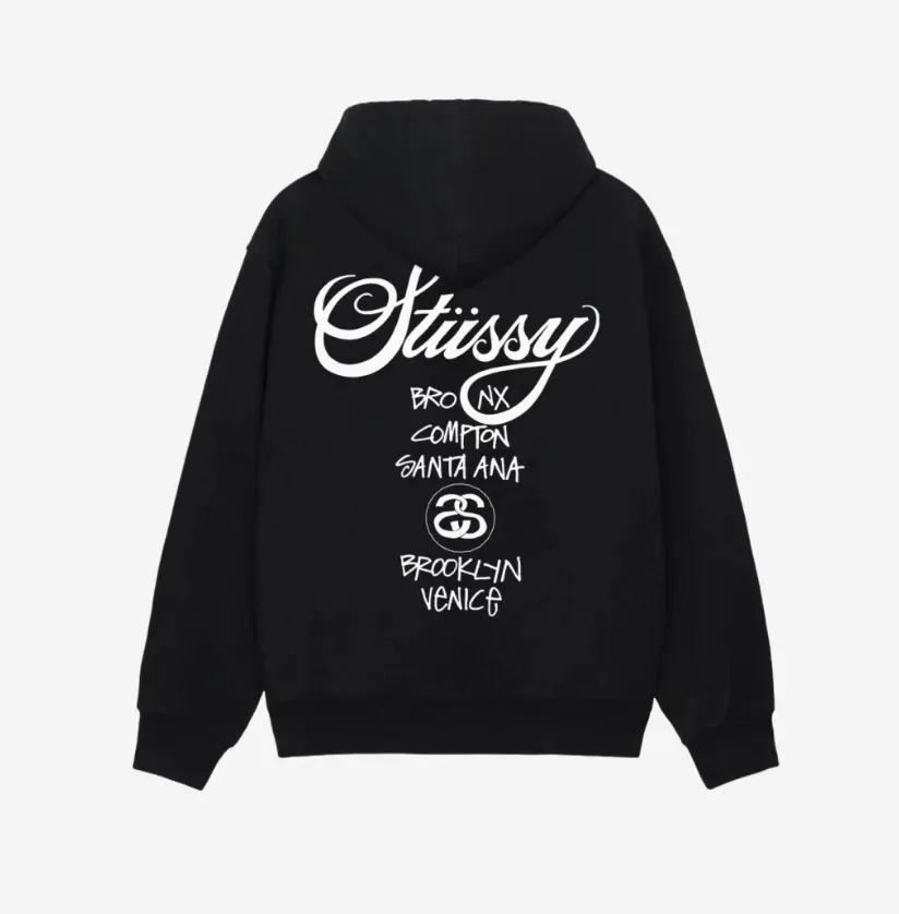 STUSSY  |Sweat Street Style Logo Skater Style Hoodies