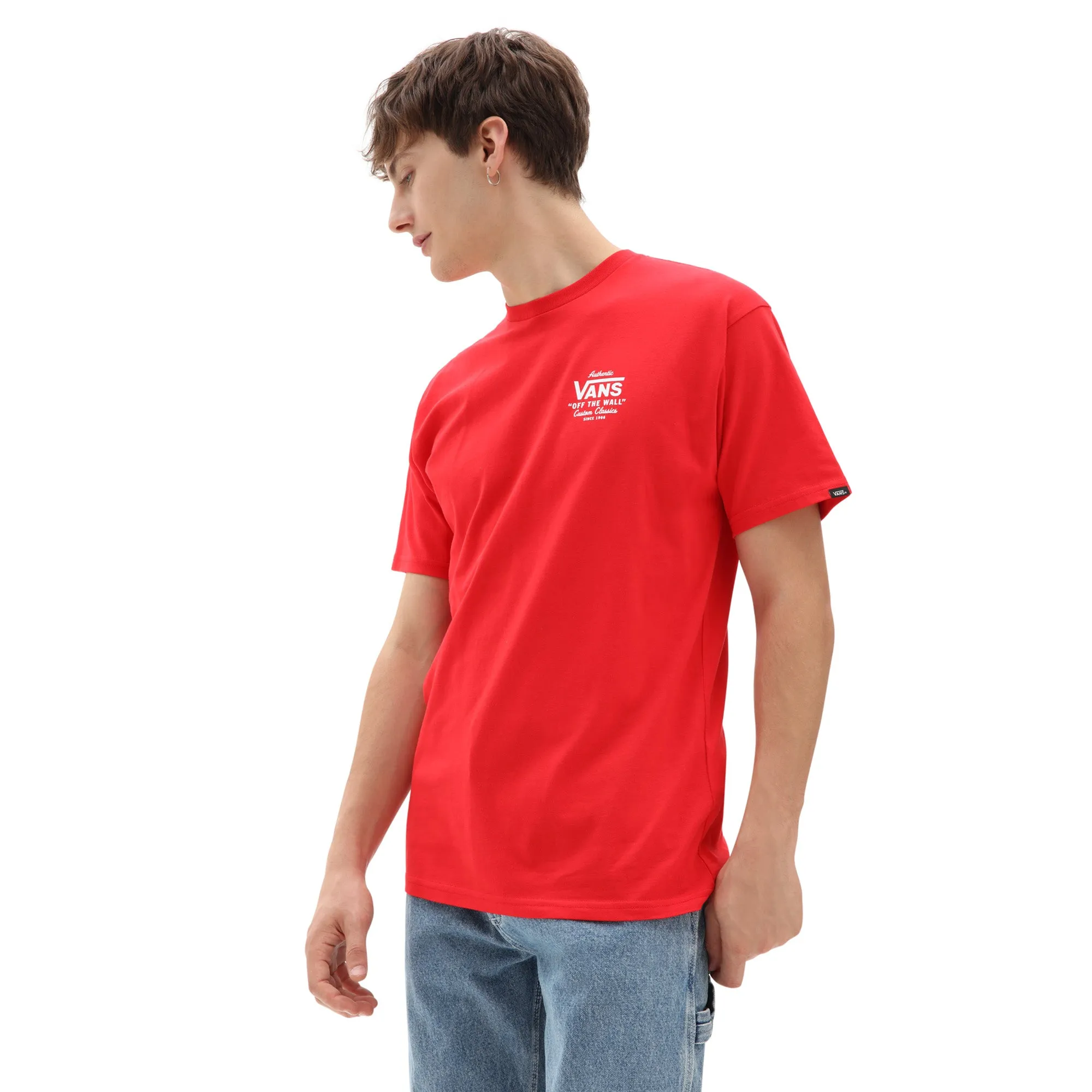 T-Shirt Vans MN Holder ST Classic High Risk Red/White