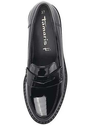 Tamaris Patent Slip-On Loafers | Grattan