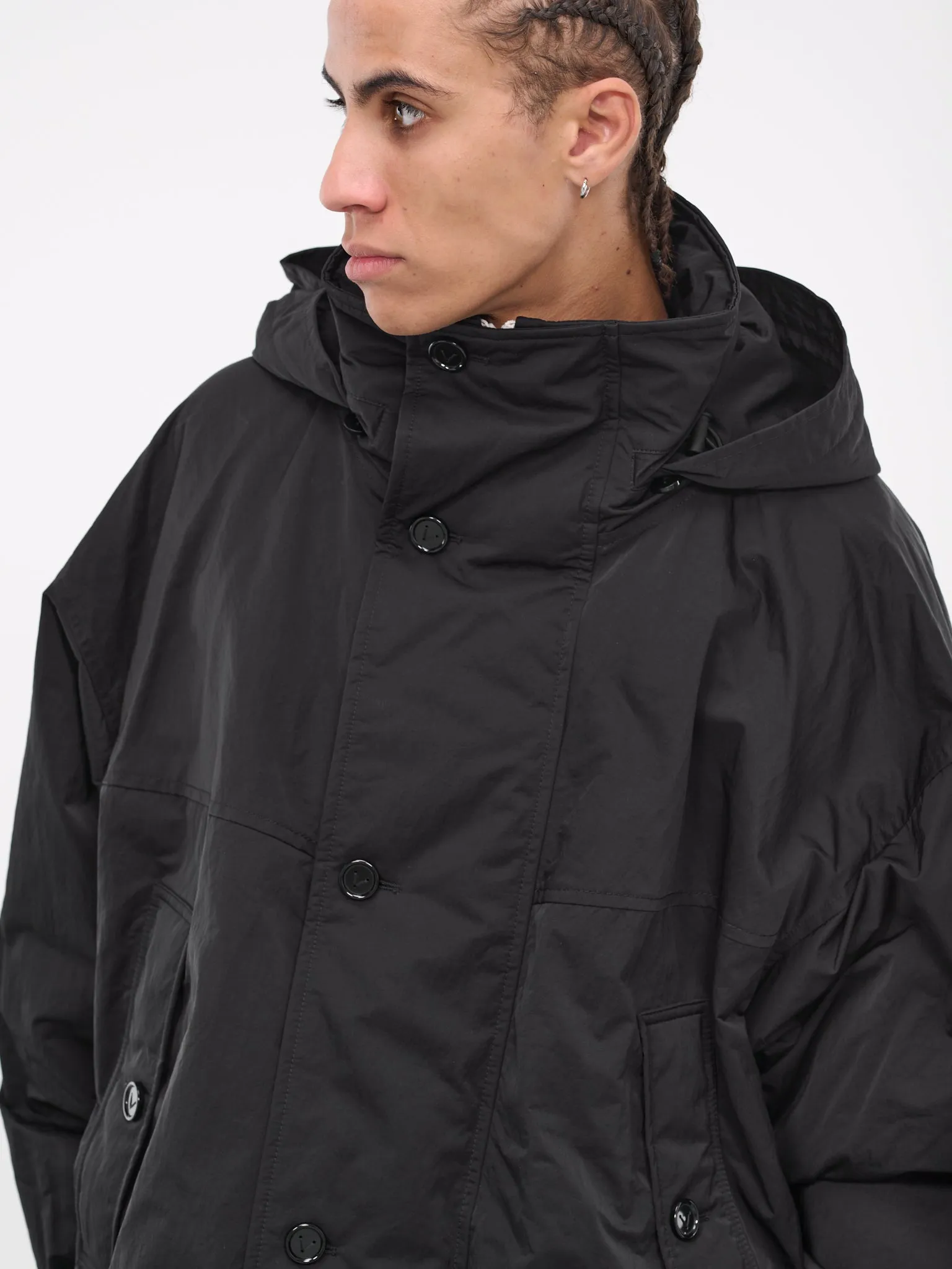 Tech Nylon Padded Jacket (750109VF4K0-1000-NERO)