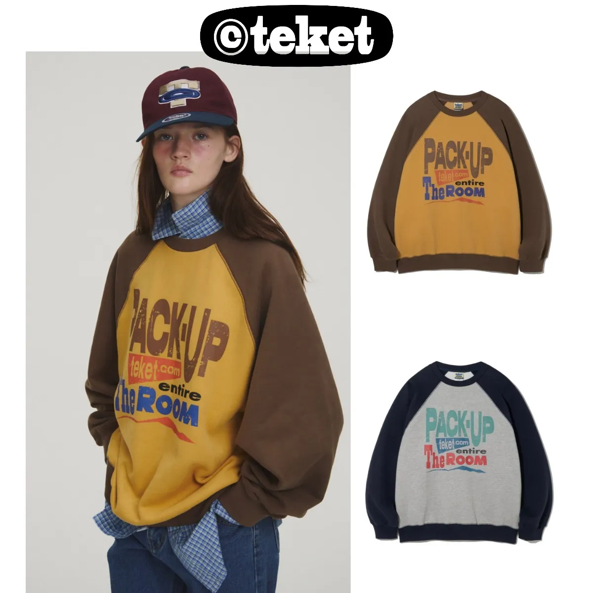 teket  |Unisex Street Style Logo Hoodies & Sweatshirts