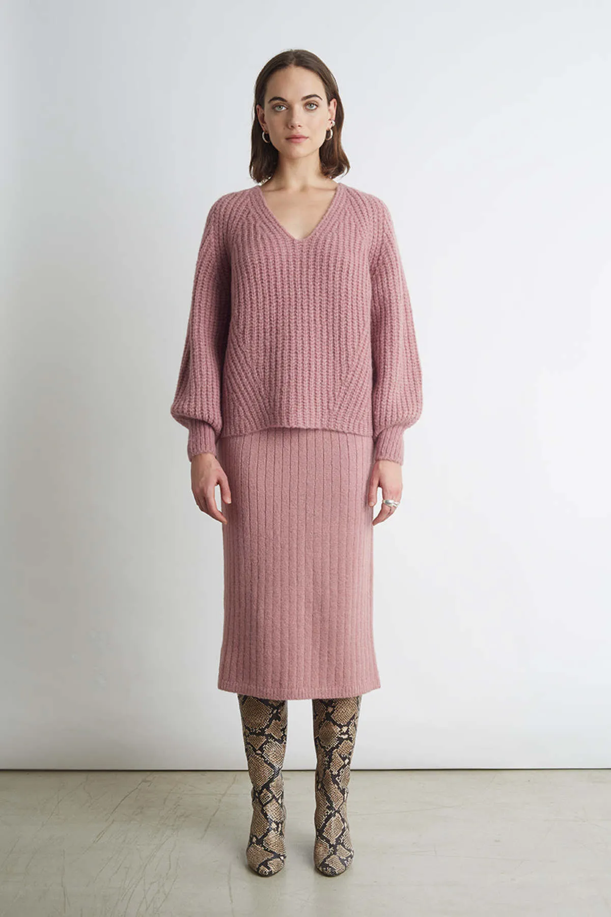 Tess Sweater - Mineral Pink