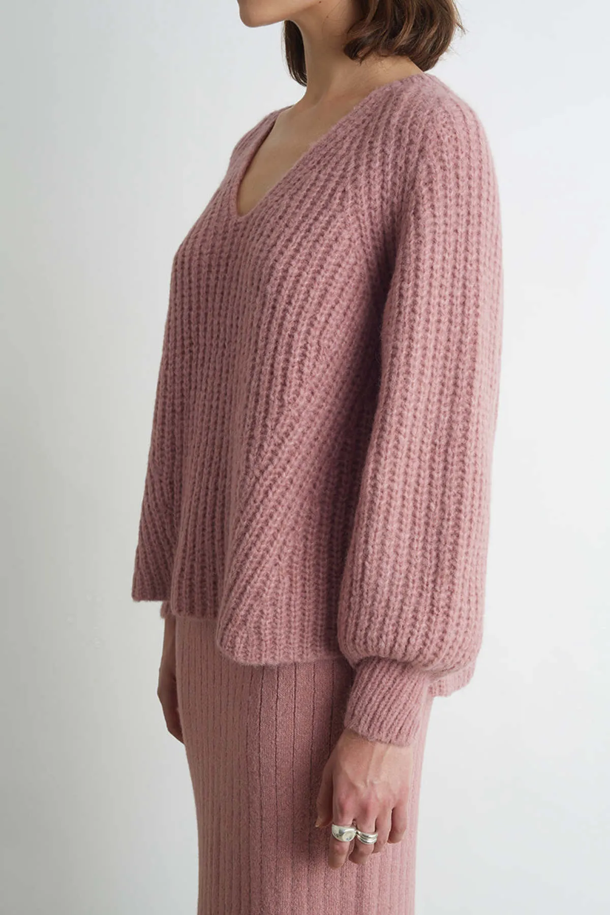 Tess Sweater - Mineral Pink